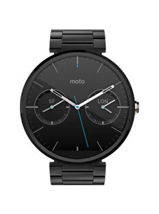 Motorola 360 Dark Chrome Smartwatch mobile service